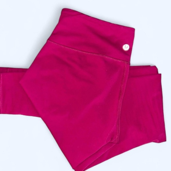 Lululemon Athletica Pink Leggings Plush Comfort - Picture 1 of 4